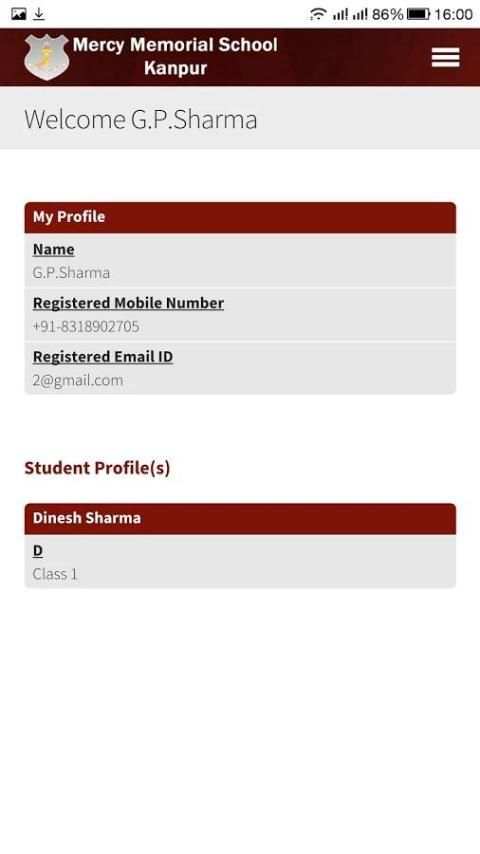 MMS Parents App स्क्रीनशॉट 4