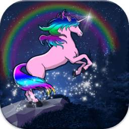 Magical unicorn rainbow dash