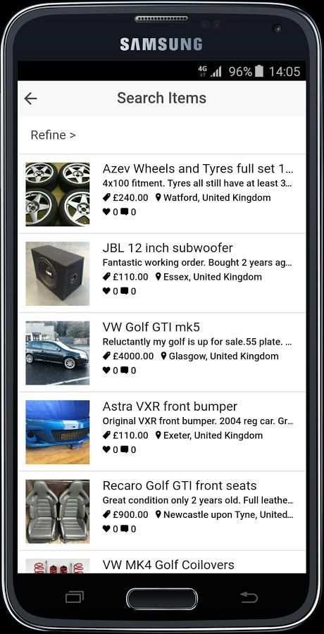 Modified - The car parts app स्क्रीनशॉट 1