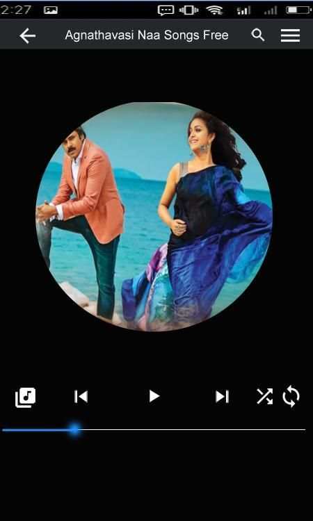 Agnathavasi Naa Songs Free स्क्रीनशॉट 3