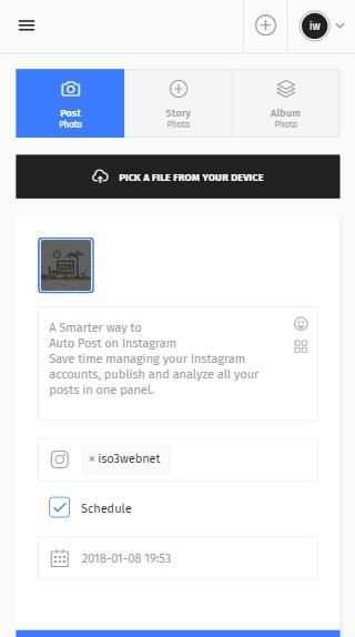 InstaEn - schedule post on instagram screenshot 3