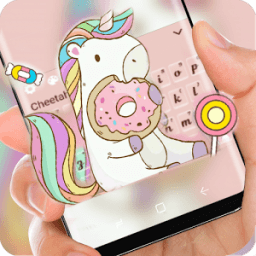 ikon Tema Keyboard Foodie Unicorn