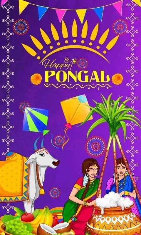 Pongal Live Wallpaper 1 تصوير الشاشة