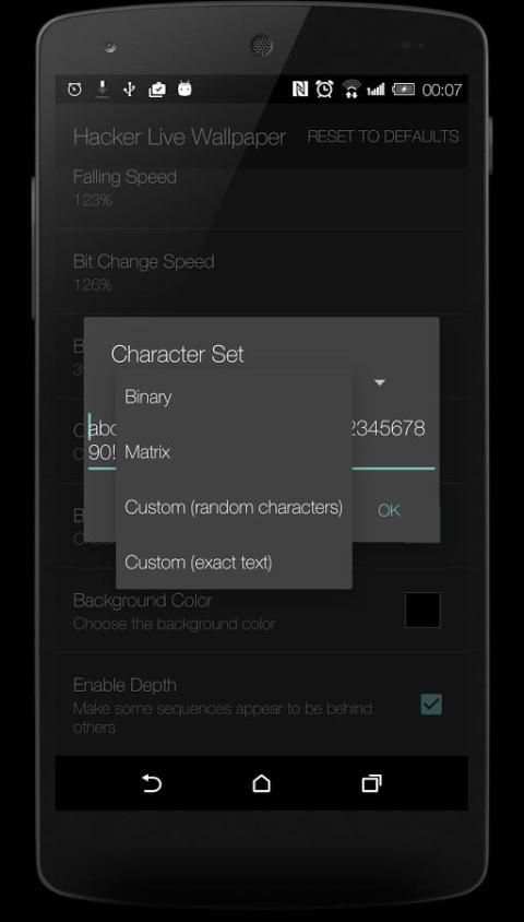 Hacker Live Walpaper 3 تصوير الشاشة