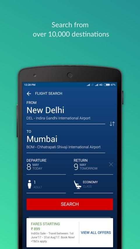MakeMyTrip Lite - Flights and Hotels booking screenshot 6