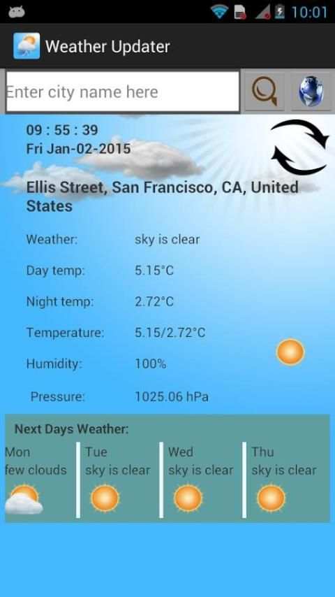 Weather Smart Updater 3 تصوير الشاشة