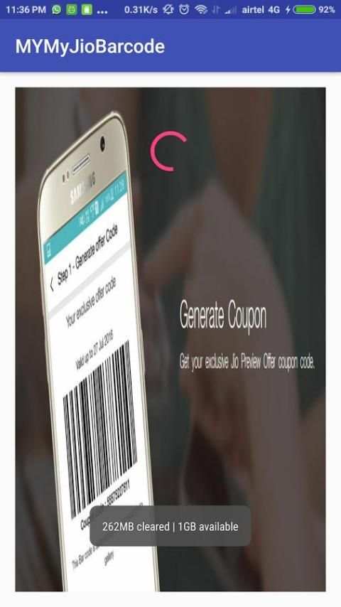 MY MY JIO BARCODE screenshot 2