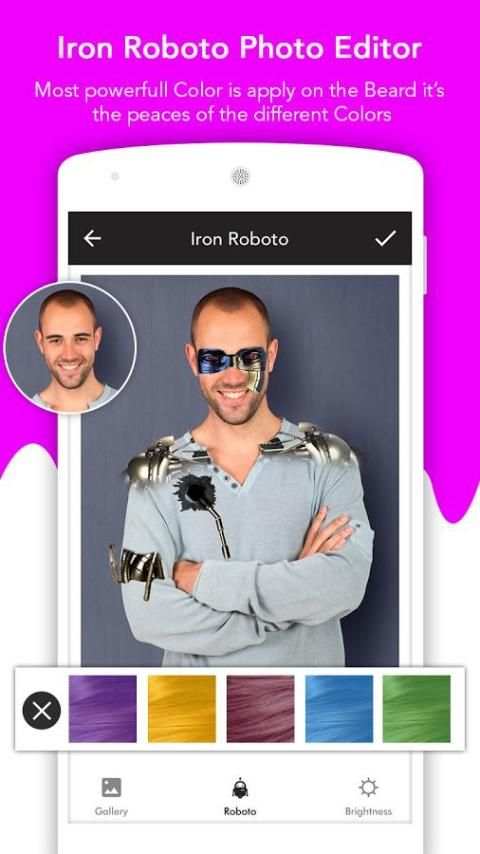 Iron Roboto Photo Editor 3 تصوير الشاشة