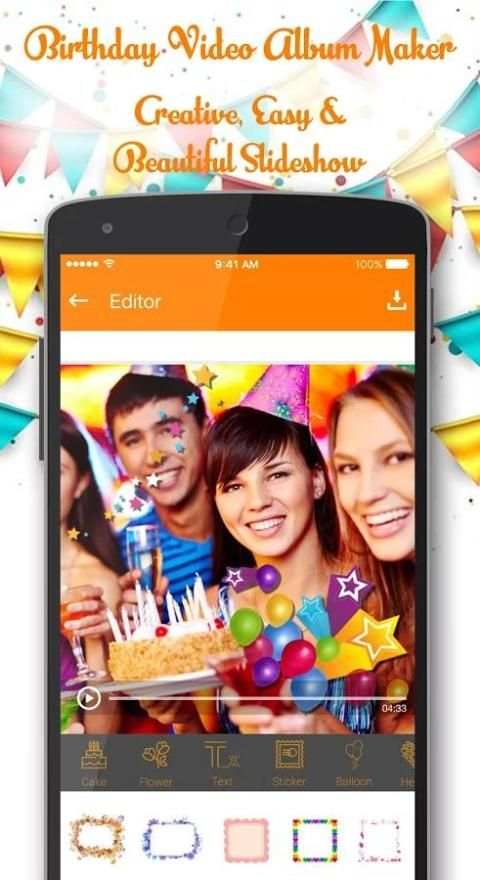 Birthday Video Album Maker скриншот 3