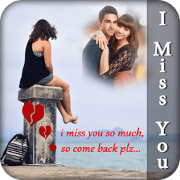 Miss You Photo Frame आइकन