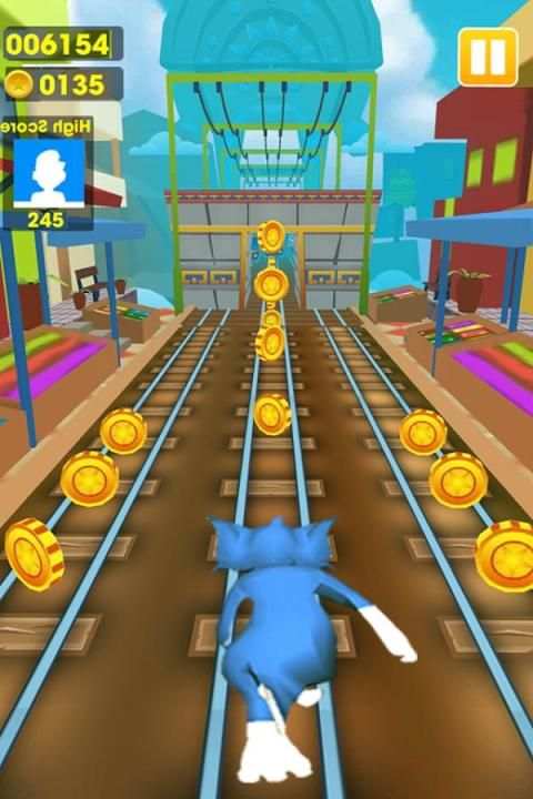 Subway Talking Tom Surf Run screenshot 2