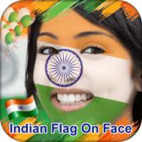 Indian Flag on Face on 9Apps