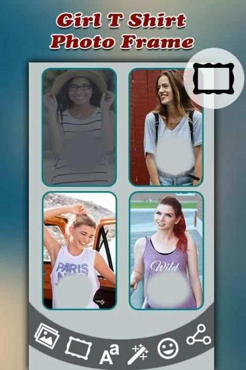 Girl T-Shirt Photo Frame screenshot 5