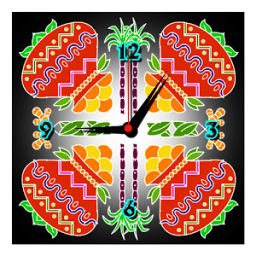 ikon Pongal clock live wallpaper