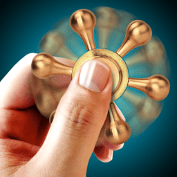 Virtual fidget hand spinner icon