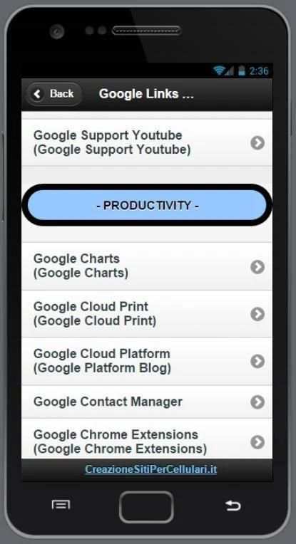 Links to © Google Services screenshot 9