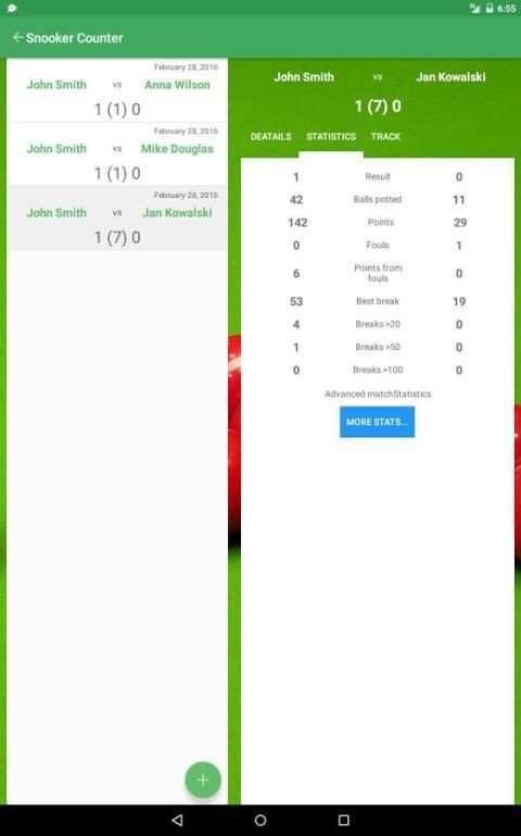 Snooker Score Counter 11 تصوير الشاشة