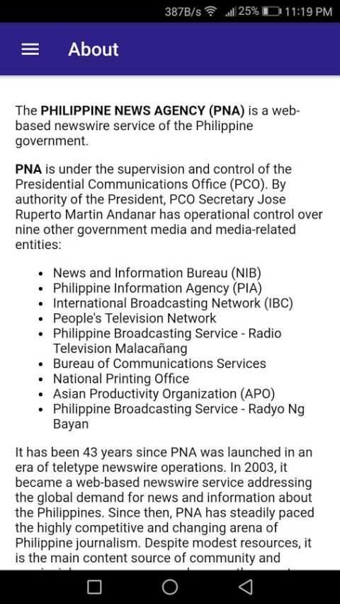 PNA - Philippine News Agency screenshot 1