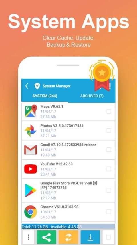Clean Junk Boost & Backup Free (Apps Master Free) स्क्रीनशॉट 1