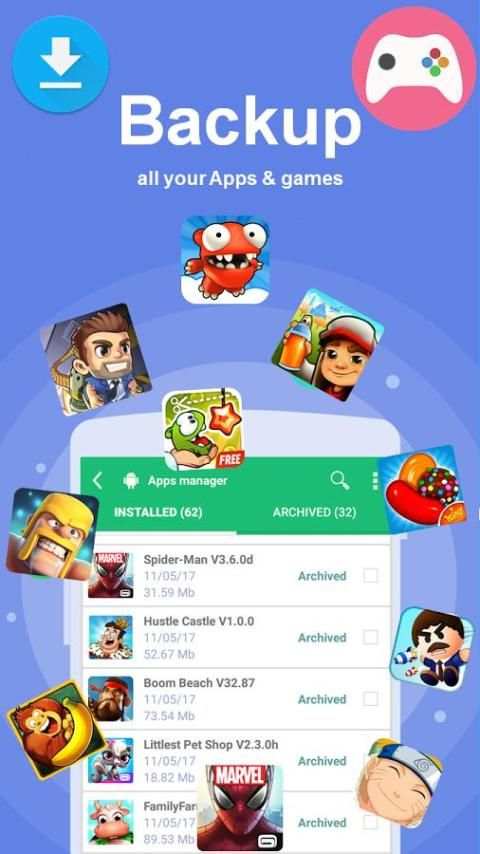 Clean Junk Boost & Backup Free (Apps Master Free) स्क्रीनशॉट 6