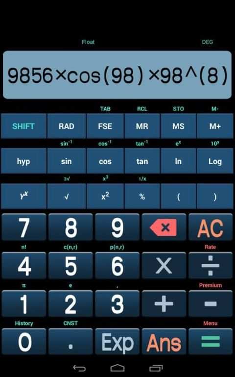 Scientific Calculator скриншот 3