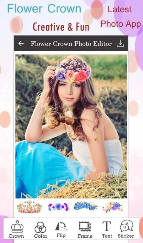 Flower Crown Photo Editor screenshot 1