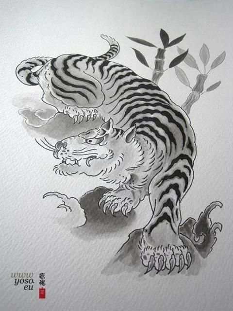 Tiger Tattoo Design Wallpaper 4 تصوير الشاشة