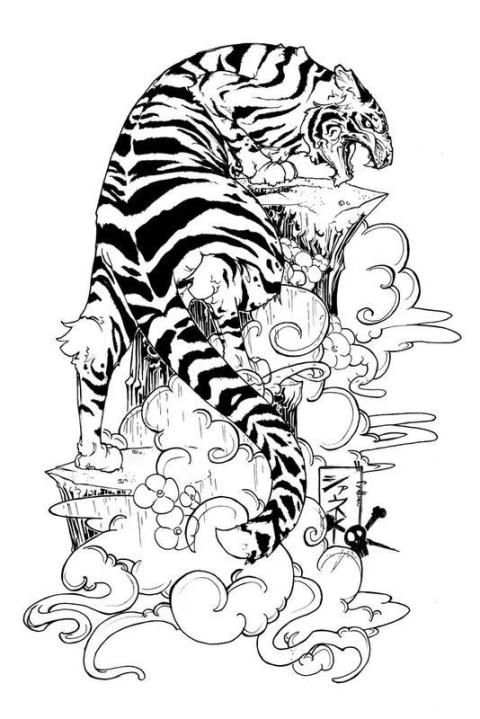Tiger Tattoo Design Wallpaper 3 تصوير الشاشة