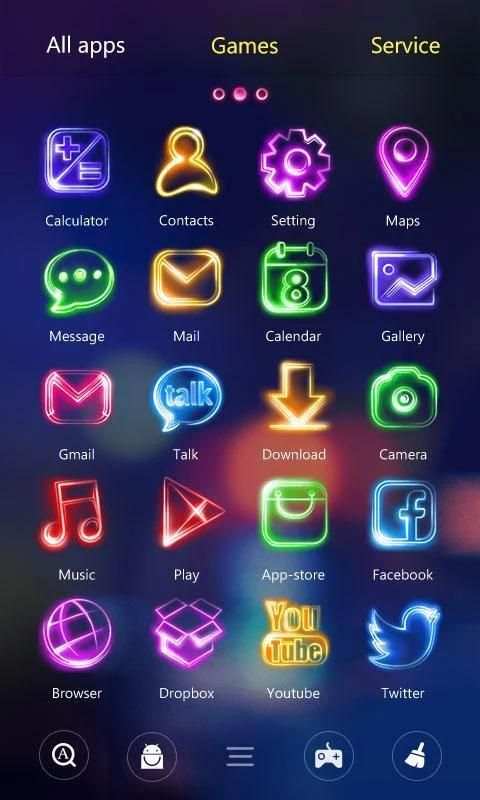 Tonight GO Launcher Theme 2 تصوير الشاشة