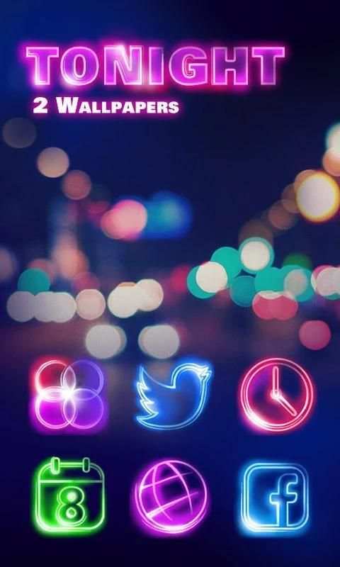 Tonight GO Launcher Theme скриншот 5