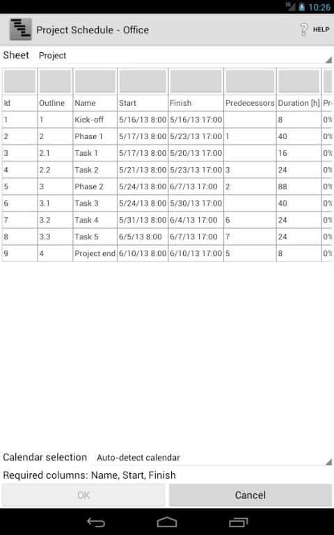 Project Schedule - Office 2 تصوير الشاشة