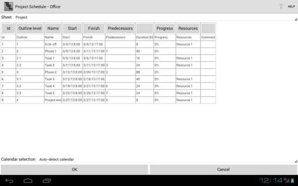 Project Schedule - Office screenshot 3