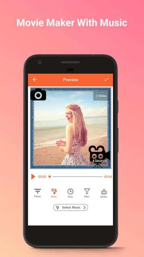 Movie Maker With Music 2 تصوير الشاشة