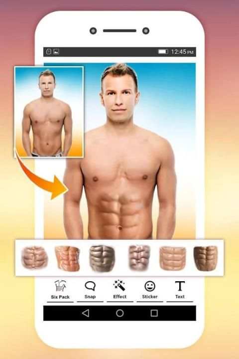 Six Pack Photo Editor 5 تصوير الشاشة