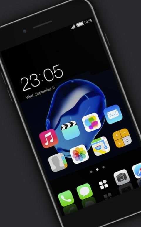 Stylish launcher theme for New iphone 7 screenshot 3