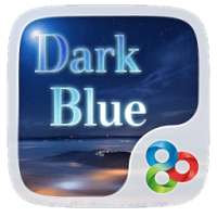 Dark Blue GO Launcher Theme on 9Apps