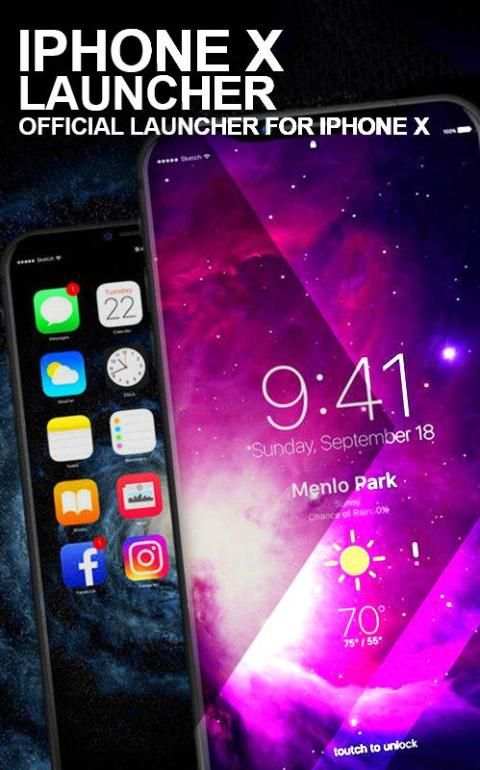 Launcher for iphone X скриншот 1