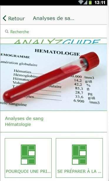 ANALYZGUIDE analyses médicales et analyses de sang 9 تصوير الشاشة