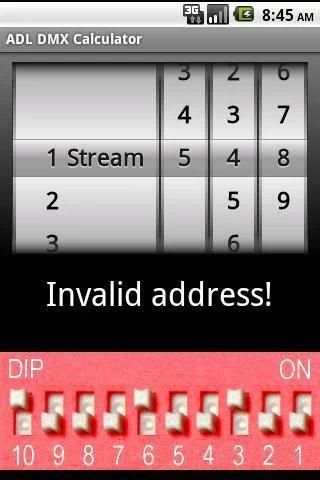 ADL DMX Calculator स्क्रीनशॉट 4