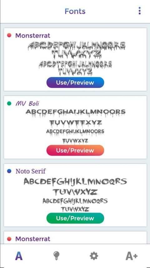Horror Fonts Style 5 تصوير الشاشة