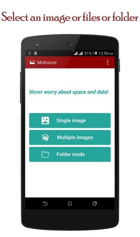 Reduce photo size : Mobisizer 7 تصوير الشاشة