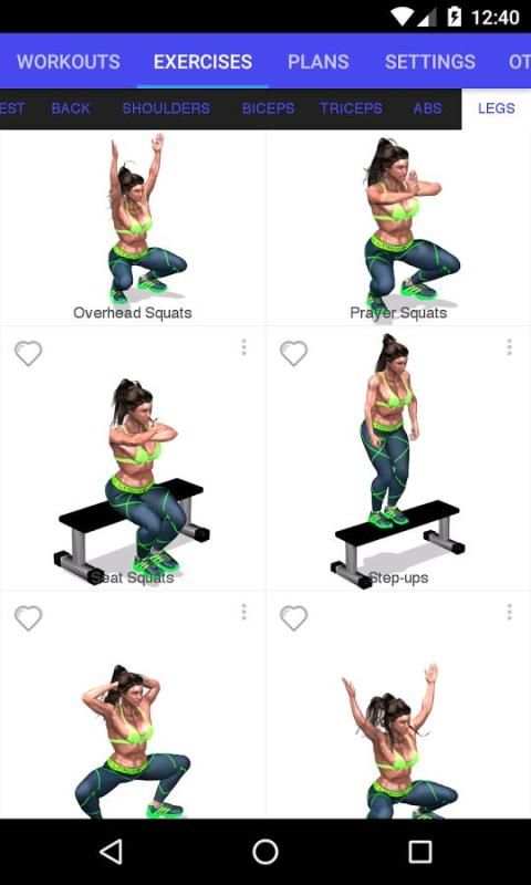 3D Home Workout скриншот 4