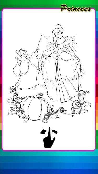 Princess Coloring Game скриншот 2