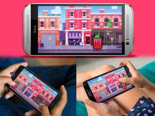 Touch game - Trash Throw screenshot 1