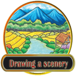 Drawing a scenery icon