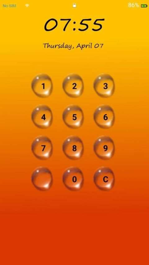 Lock Screen - Water Drop स्क्रीनशॉट 6