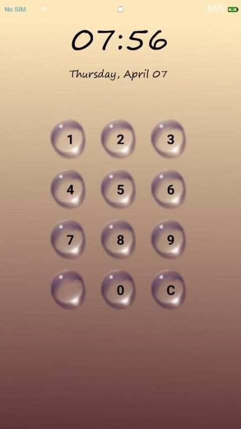 Lock Screen - Water Drop स्क्रीनशॉट 4