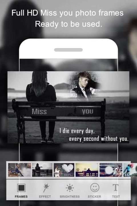 Miss You Photo Frame screenshot 5