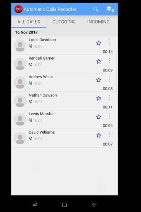 Automatic Calls Recorder скриншот 4