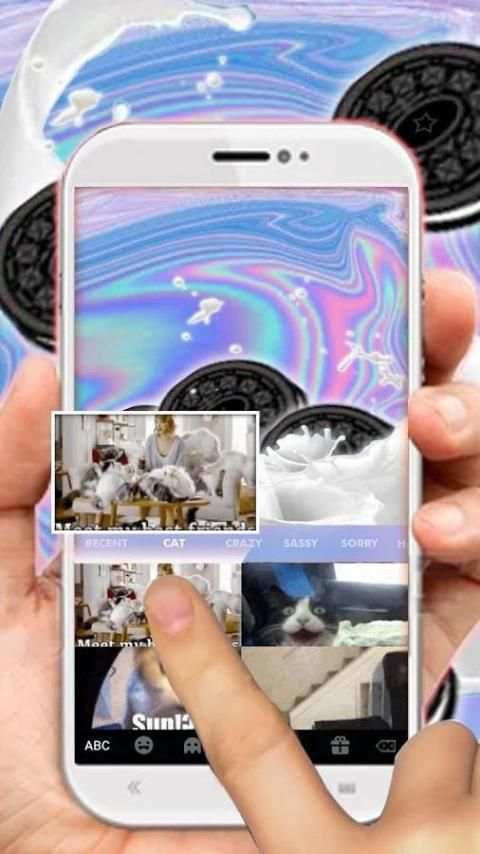Milk Cookie Keyboard Theme screenshot 1